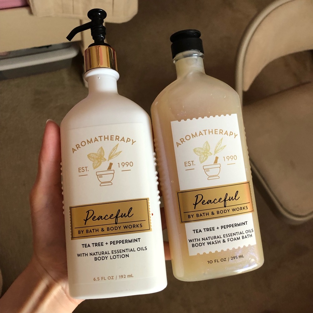 Bath & Body Works - Aromatherapy "Peaceful" Bundle